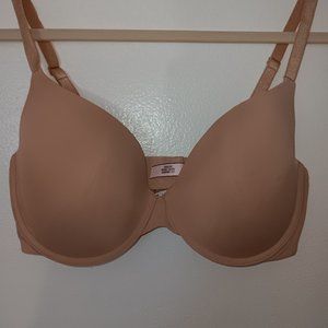 Victoria Secret Uplift Semi Demi Beige Soft Comfort Support Bra Size 36D